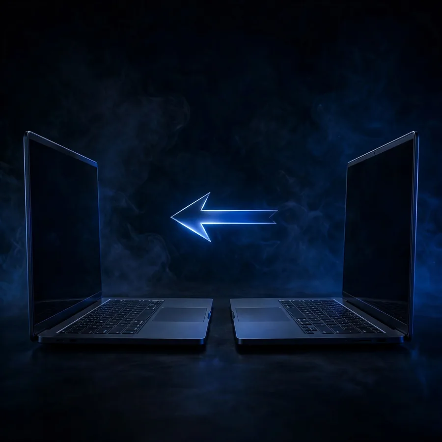 Files moved to a new computer